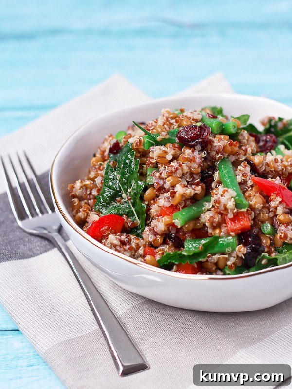 Quinoa and Wheat Berry Salad - Hearty and Wholesome