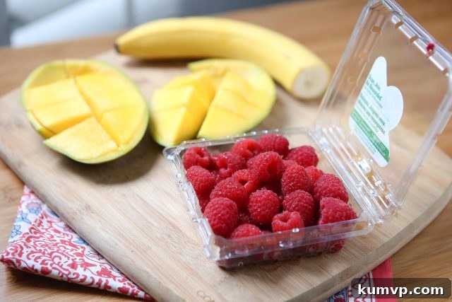 Fun breakfast idea for you and the kids! Breakfast Fruit Skewers (with whole grain waffles & nut butter) inspired by Produce for Kids.