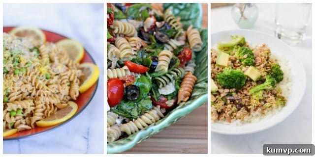 Garlic Lemon Tuna Pasta