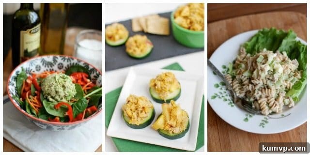 Avocado Tuna Spinach Salad