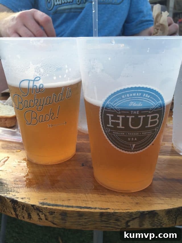 Gourmet Food Vendors at The Hub on 30A A food vendor at The Hub on 30A preparing delicious street food, showcasing the variety of culinary options available.