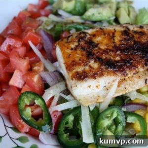 Blackened Mahi-Mahi Taco Salad with Cilantro Lime Dressing
