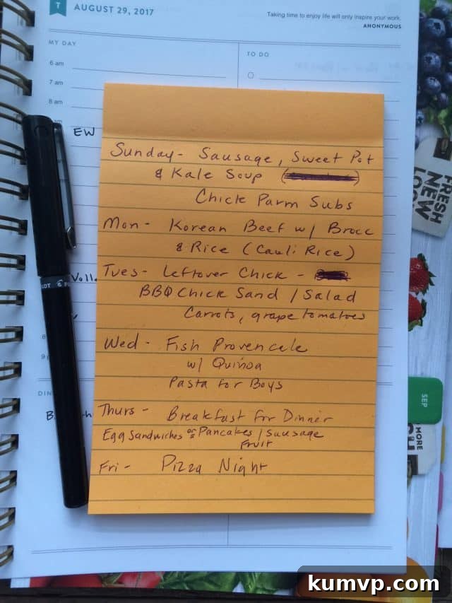 Weekly Meal Plan - Aggie's Kitchen | Week 2 Meal Schedule