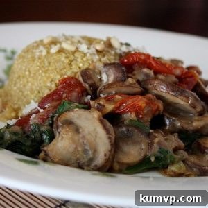Earthy Mushroom Marsala served with Fragrant Garlic Herb Quinoa 2 img 1499 5