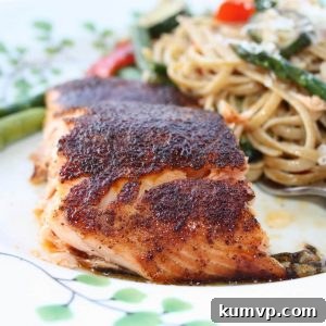 This healthy Salmon with Sweet Savory Rub is the perfect recipe to introduce salmon to your family! Full of flavor, packed with protein & easy to make! An Ellie Krieger recipe.