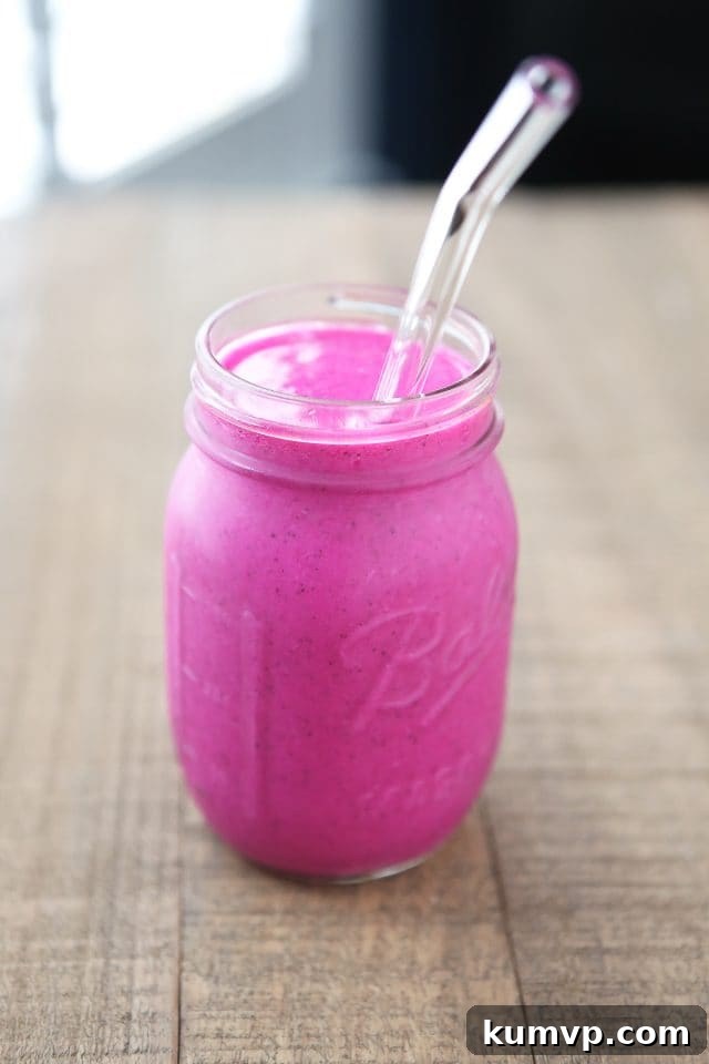 Give your body a boost of nutrition and hydration with this gorgeous Dragon Fruit Smoothie, a vibrant and healthy start to any day.