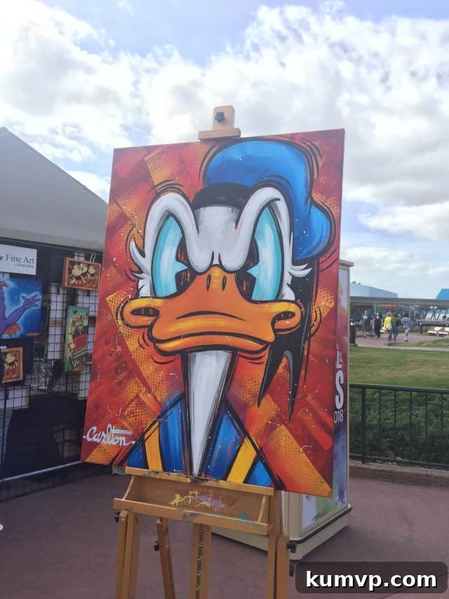 Epcot Global Arts Celebration 2018 2 Entrance to Epcot International Festival of the Arts with creative banners