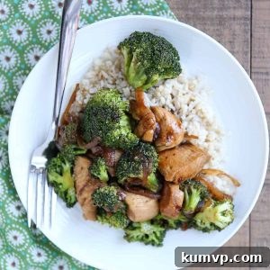 healthy chicken and broccoli stirf fry