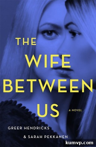 Book cover for 'The Wife Between Us' by Greer Hendricks and Sarah Pekkanen, featuring a stylized image of two women, hinting at psychological tension.