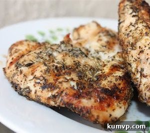 Thumbnail image of Italian Herb Grilled Chicken, ready to be served