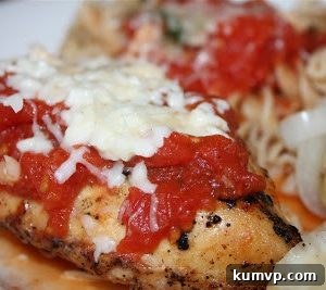Summer Chicken Parmesan dish