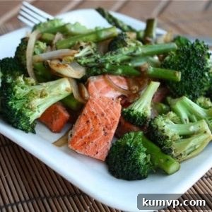 Healthy Salmon and Veggie Stir Fry