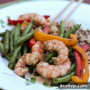Fiery Szechuan Shrimp and Crisp Vegetable Stir-Fry 2 Finished Szechuan Shrimp and Vegetable Stir Fry dish