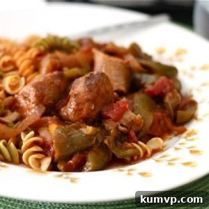 Hearty Slow Cooker Chicken Sausage and Peppers 2 img 5585 4