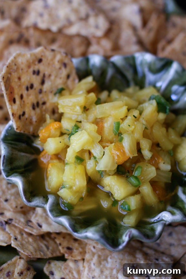 Vibrant Pineapple Salsa with Fresh Ingredients
