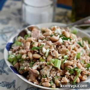 Italian Tuna and White Bean Farro Salad | Aggie's Kitchen