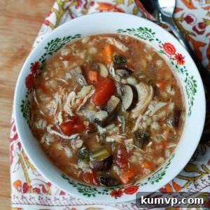 Rustic Italian Slow Cooker Chicken, Mushroom & Barley Soup 2 img 7899 4