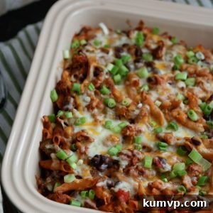 Thumbnail of Mexican Baked Pasta, a quick and easy dinner.