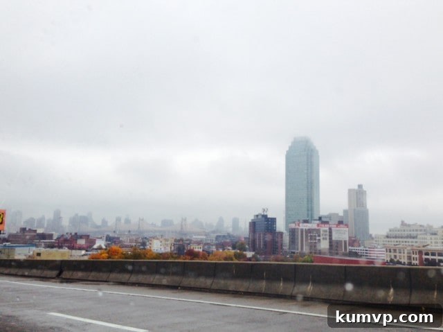 Second Slice of the Big Apple: A 24-Hour NYC Adventure 2 Stunning New York City skyline as the morning clears up after a rainy arrival