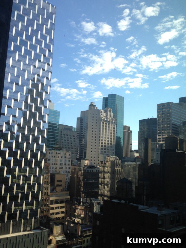 Second Slice of the Big Apple: A 24-Hour NYC Adventure 3 Beautiful clear blue sky over New York City after a day of rain