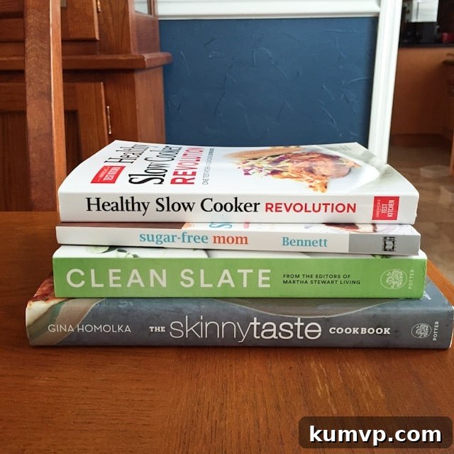 Healthy Cookbook Giveaway - Skinnytaste, Clean Slate, Sugar-Free Mom, Healthy Slow Cooker Revolution