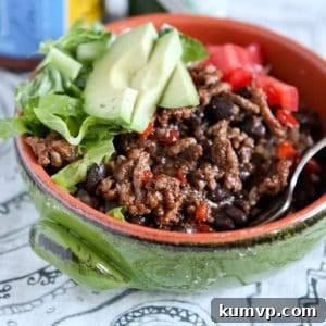 Taco Turkey & Black Bean Rice Bowls || Aggie's Kitchen