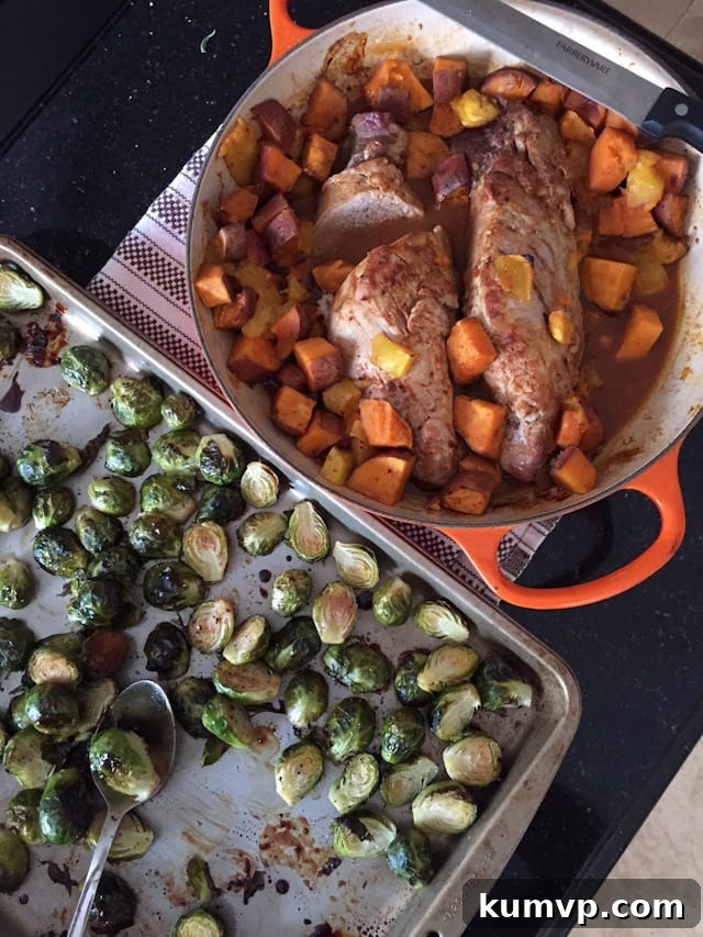 Honey Balsamic Roasted Brussels Sprouts - such a great side dish and a delicious way to get a healthy serving of veggies in any time of year.