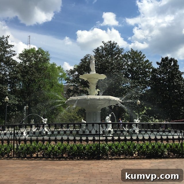Savannah Georgia Forsyth Park Fountain