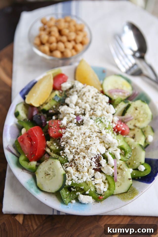 Horiatiki Classic Greek Village Salad Recipe 5 Traditional Greek Village Salad with feta